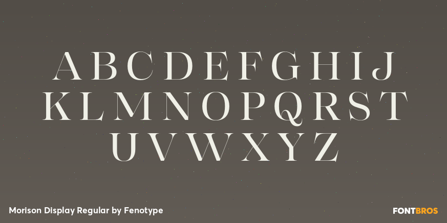 Morison Display Regular Font Poster #2