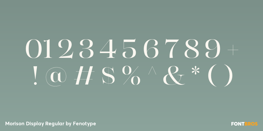 Morison Display Regular Font Poster #4