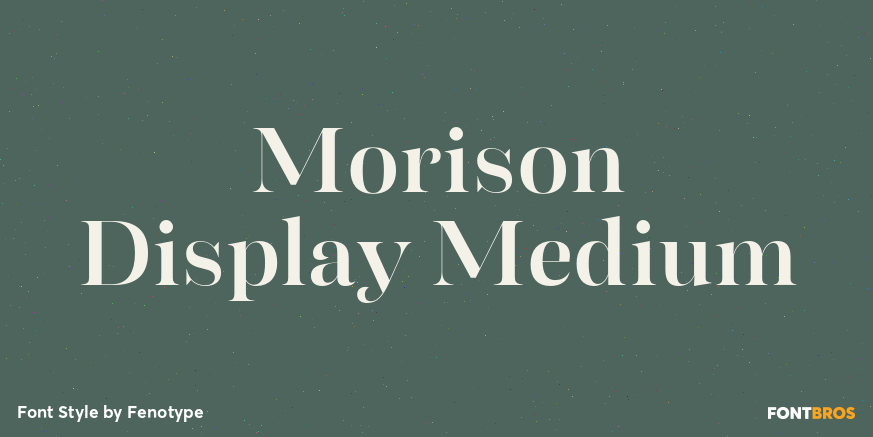 Morison Display Medium Font Poster #1