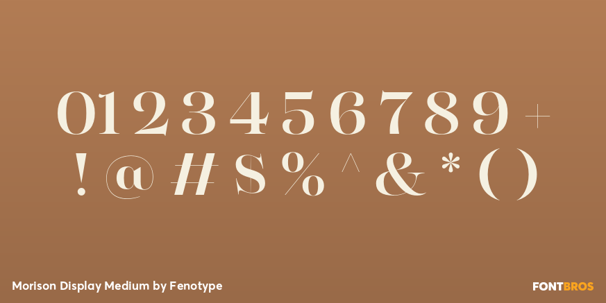 Morison Display Medium Font Poster #1
