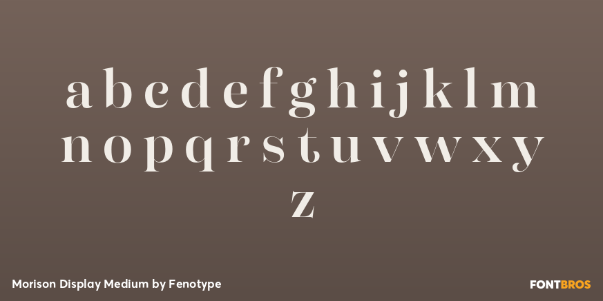 Morison Display Medium Font Poster #1