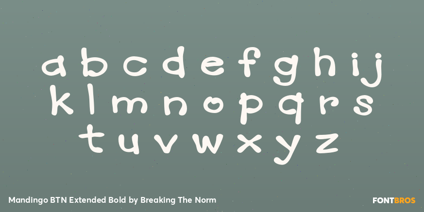 Mandingo BTN Extended Bold Font Poster #3