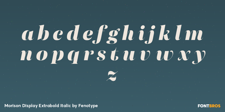 Morison Display Extrabold Italic Font Poster #3