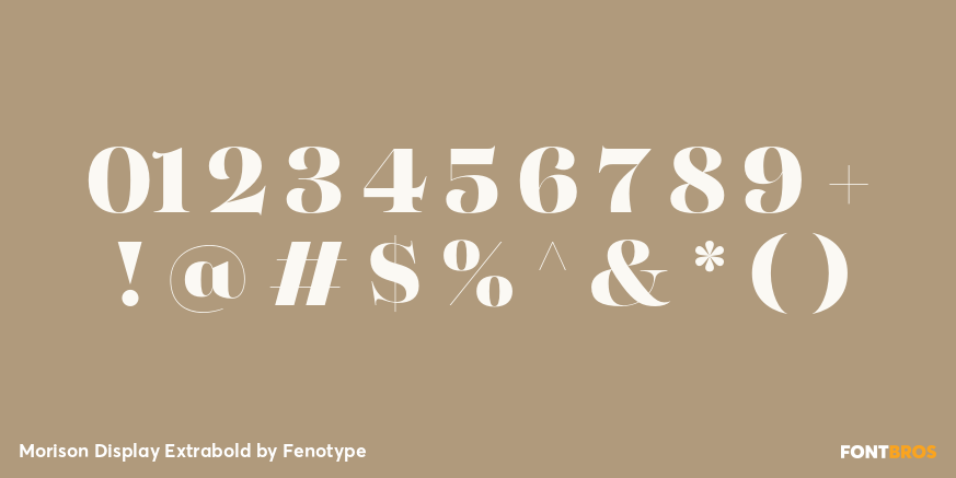 Morison Display Extrabold Font Poster #4