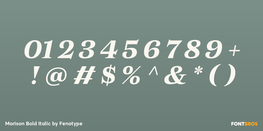 Morison Bold Italic Font Poster #4