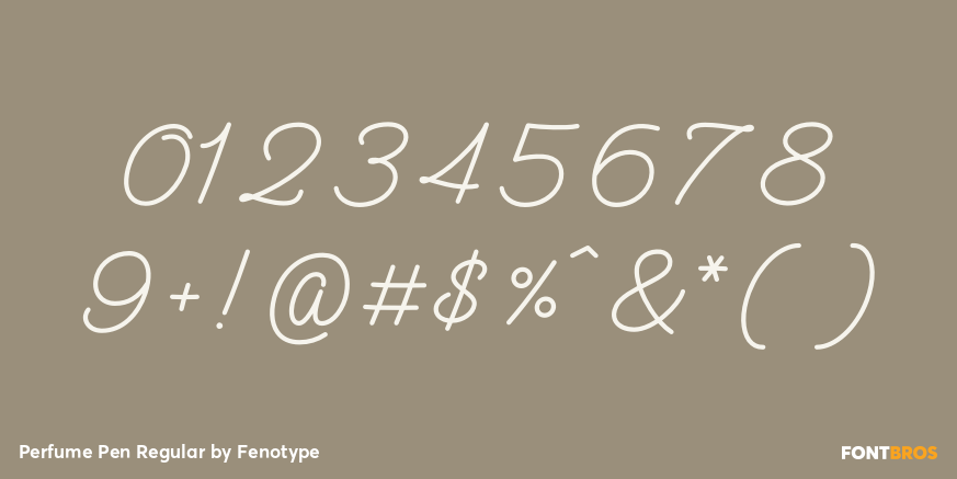 Perfume Pen Regular Font Poster #4