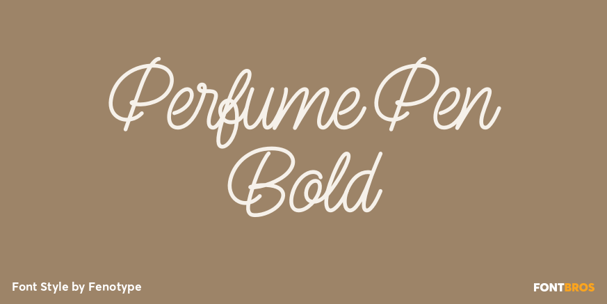 Perfume Pen Bold Font Poster #1
