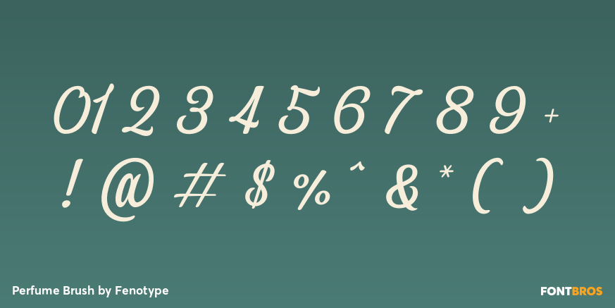 Perfume Brush Font Poster #4