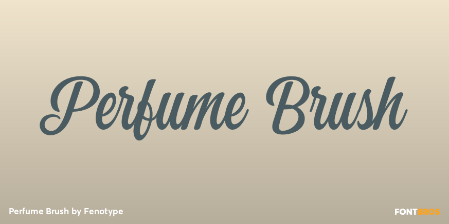 Perfume Brush Font Poster #1