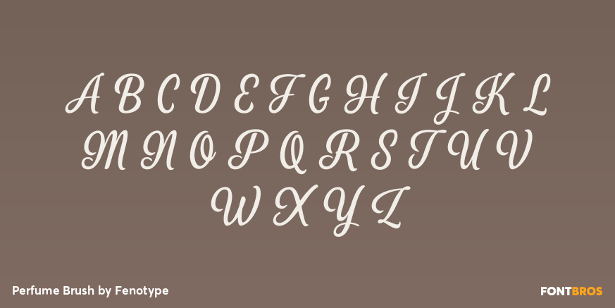 Perfume Brush Font Poster #2