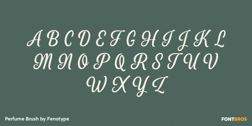 Perfume Brush Font Poster #2