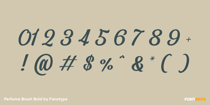 Perfume Brush Bold Font Poster #1