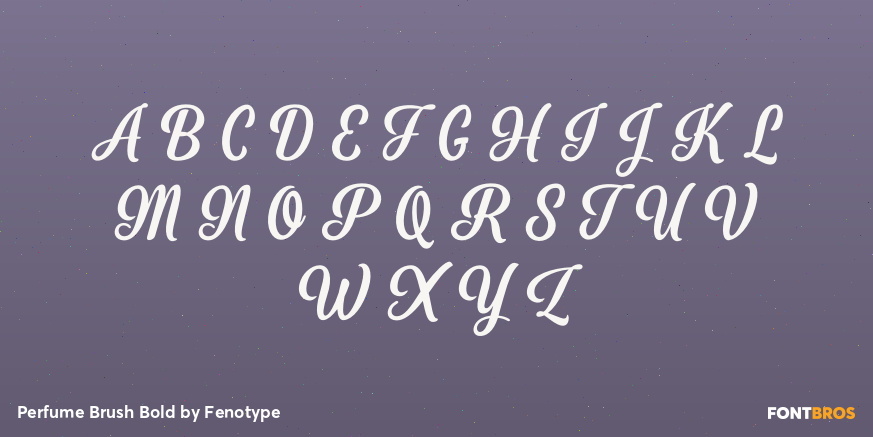 Perfume Brush Bold Font Poster #1