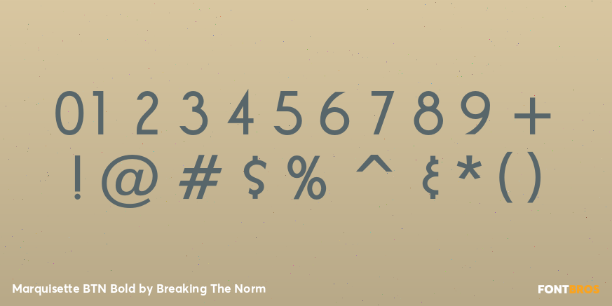 Marquisette BTN Bold Font Poster #1