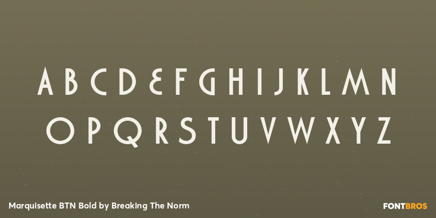 Marquisette BTN Bold Font Poster #1