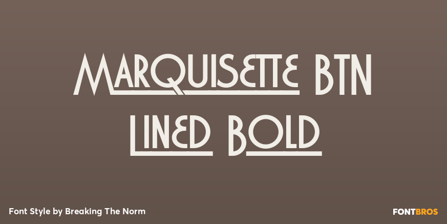 Marquisette BTN Lined Bold Poster