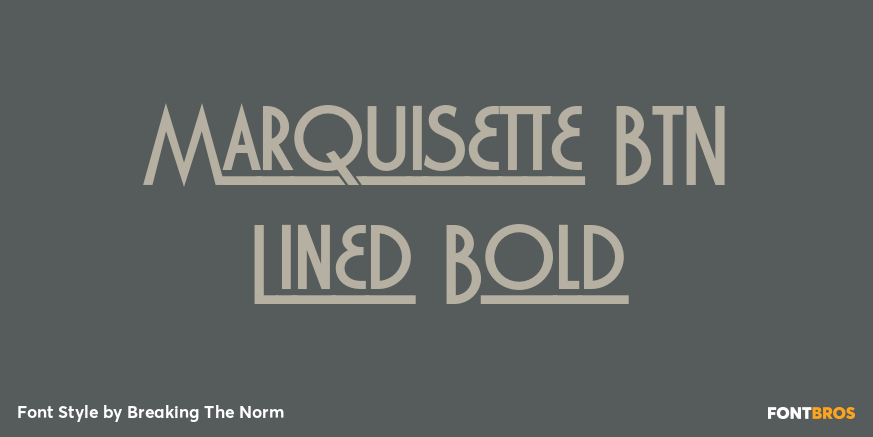 Marquisette BTN Lined Bold Poster