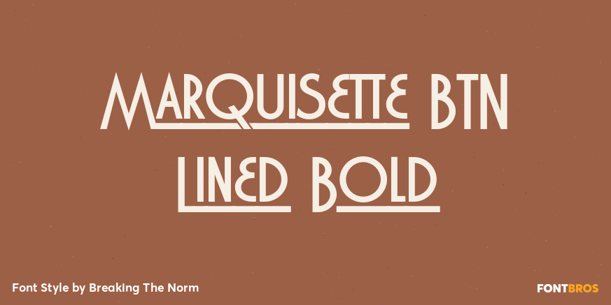 Marquisette BTN Lined Bold Poster