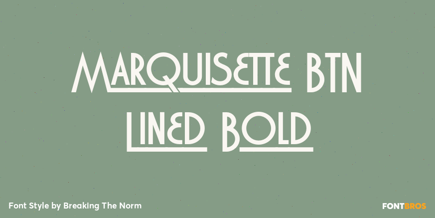 Marquisette BTN Lined Bold Poster