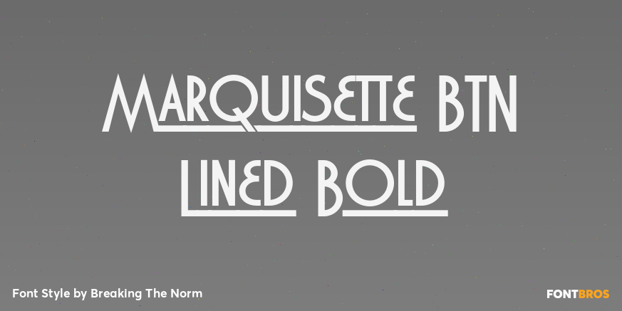 Marquisette BTN Lined Bold Poster