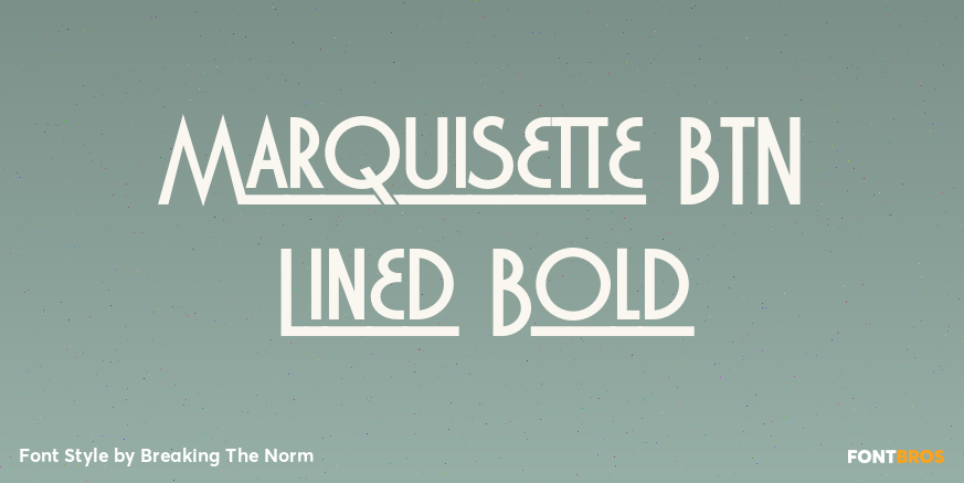 Marquisette BTN Lined Bold Poster