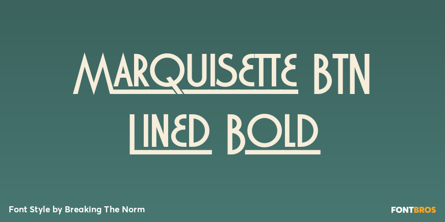Marquisette BTN Lined Bold Poster