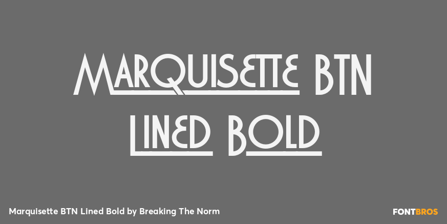 Marquisette BTN Lined Bold Poster