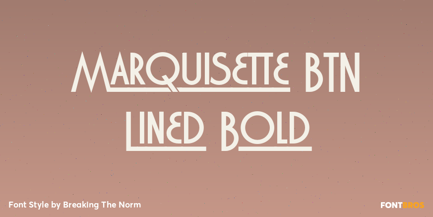 Marquisette BTN Lined Bold Poster