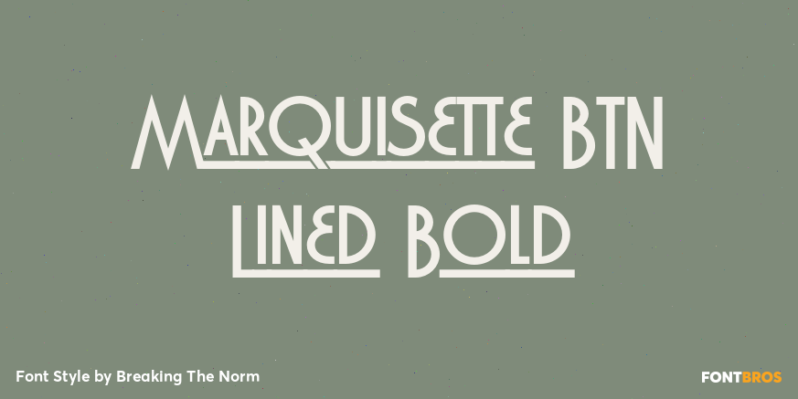 Marquisette BTN Lined Bold Poster