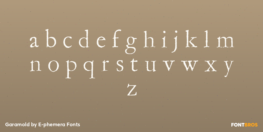Garamold Font Poster #3