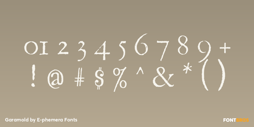 Garamold Font Poster #4