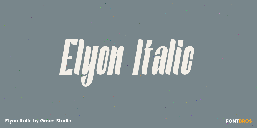 Elyon Italic Poster