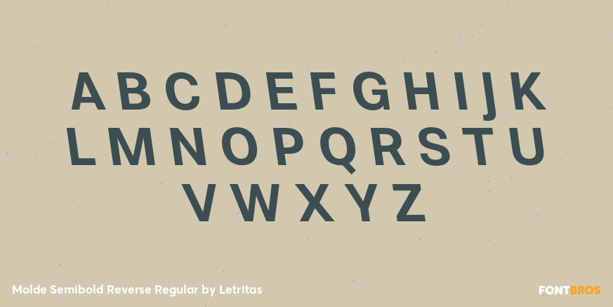 Molde Semibold Reverse Regular Font Poster #2
