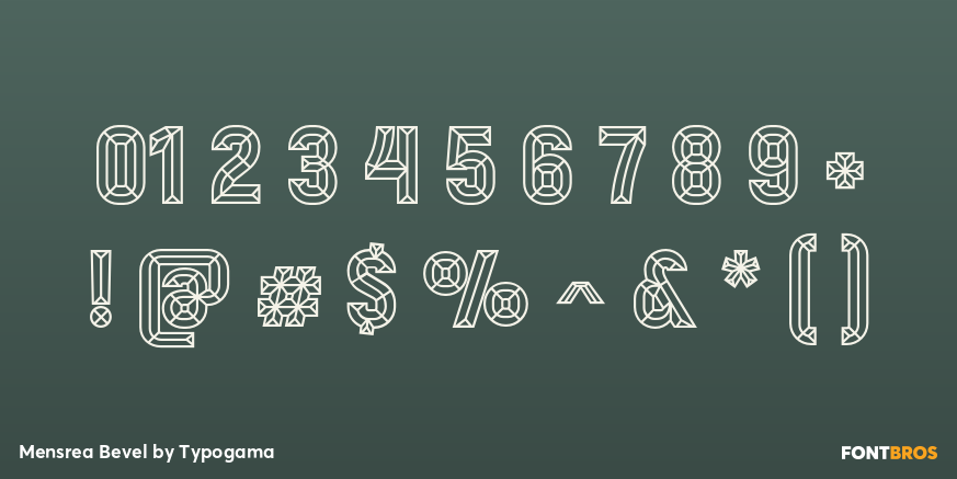 Mensrea Bevel Font Poster #4