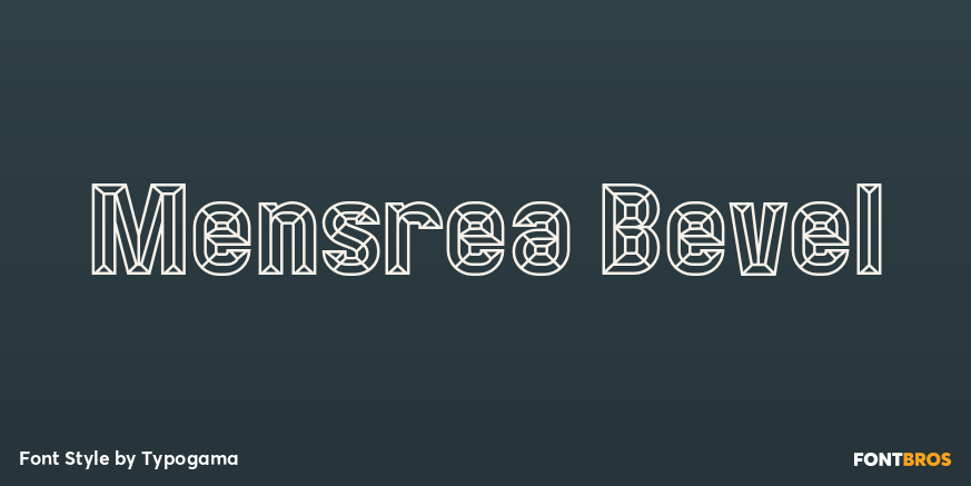 Mensrea Bevel Font Poster #1