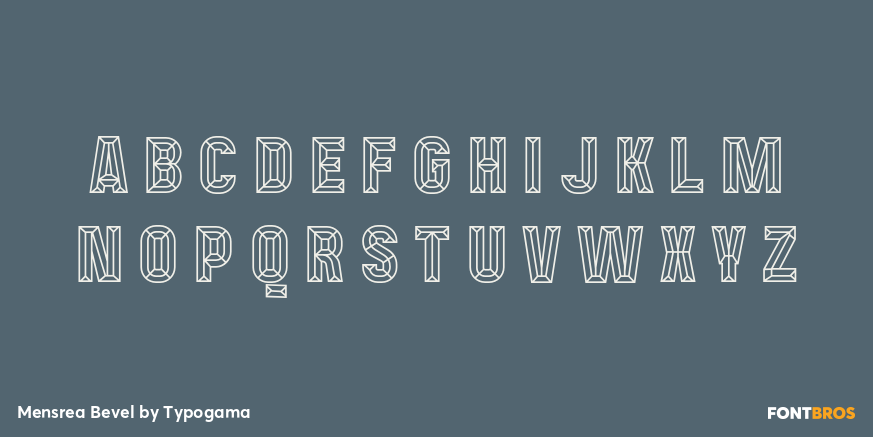 Mensrea Bevel Font Poster #2