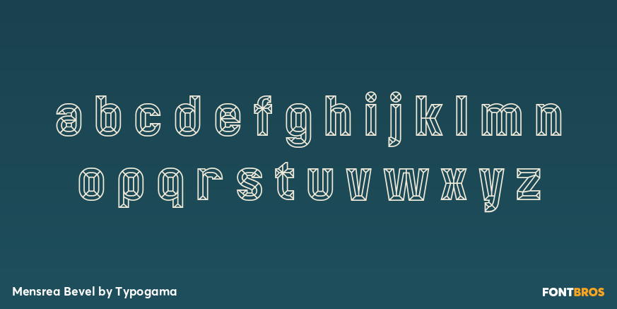 Mensrea Bevel Font Poster #3
