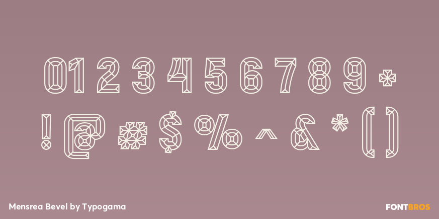 Mensrea Bevel Font Poster #4