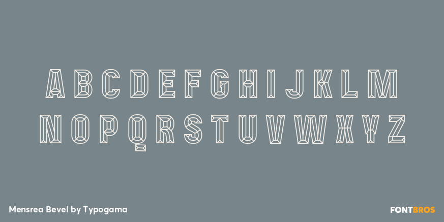 Mensrea Bevel Font Poster #2