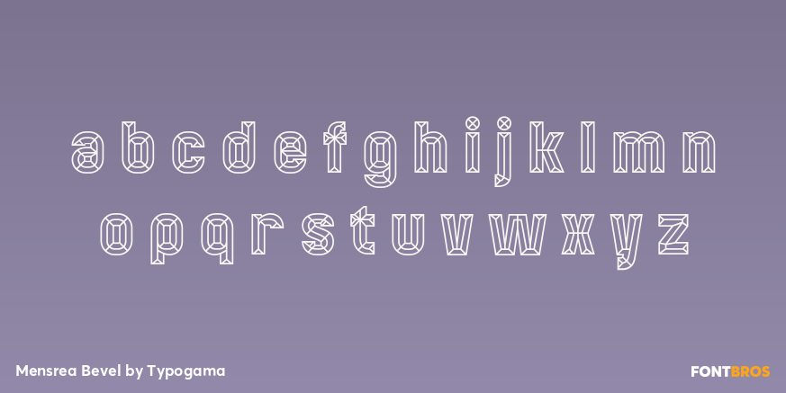 Mensrea Bevel Font Poster #3