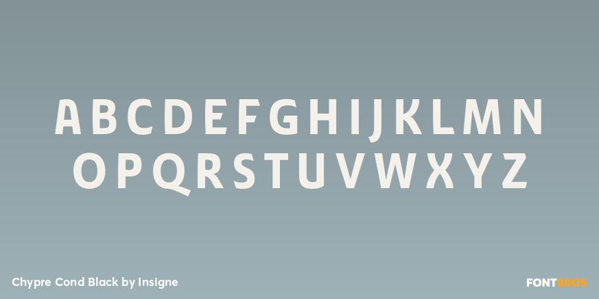 Chypre Cond Black Font Poster #2