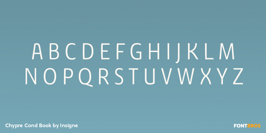 Chypre Cond Book Font Poster #2