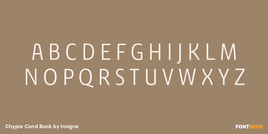 Chypre Cond Book Font Poster #1