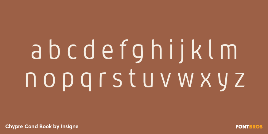 Chypre Cond Book Font Poster #1