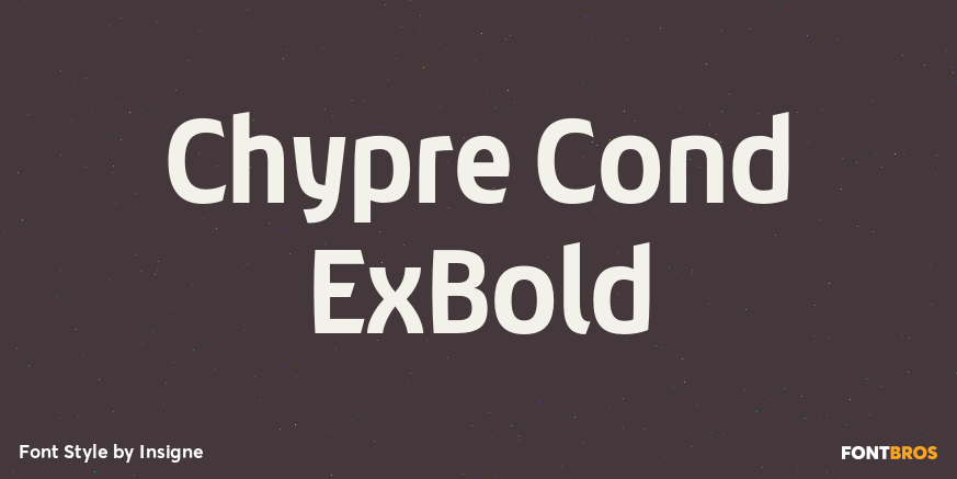 Chypre Cond ExBold Font Poster #1