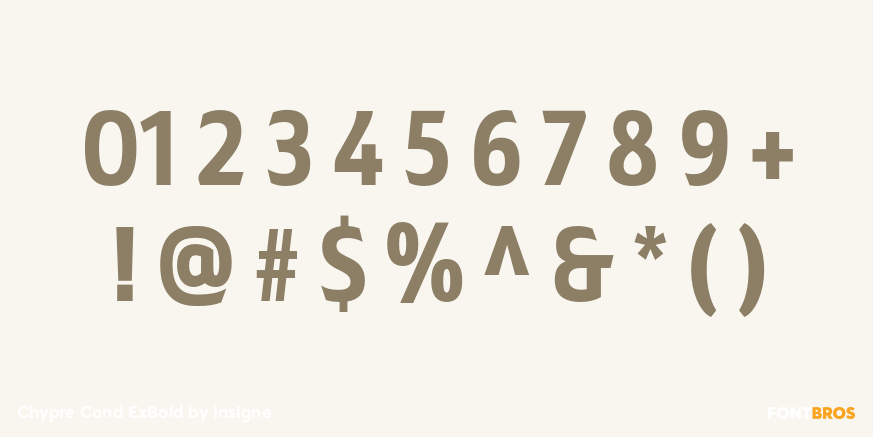 Chypre Cond ExBold Font Poster #1