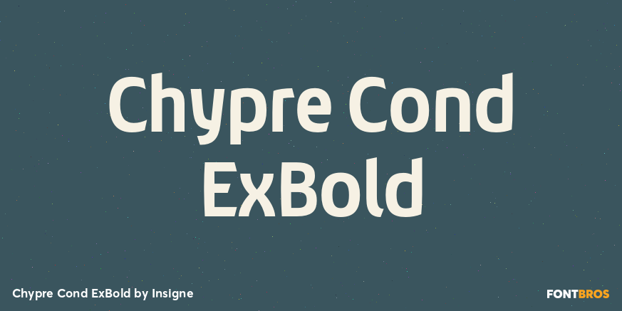 Chypre Cond ExBold Font Poster #1