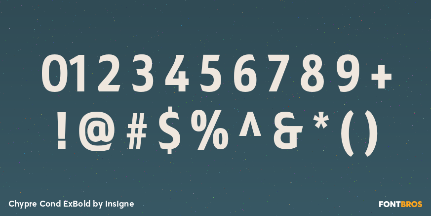 Chypre Cond ExBold Font Poster #4