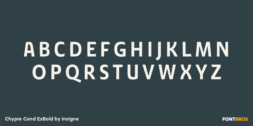 Chypre Cond ExBold Font Poster #1