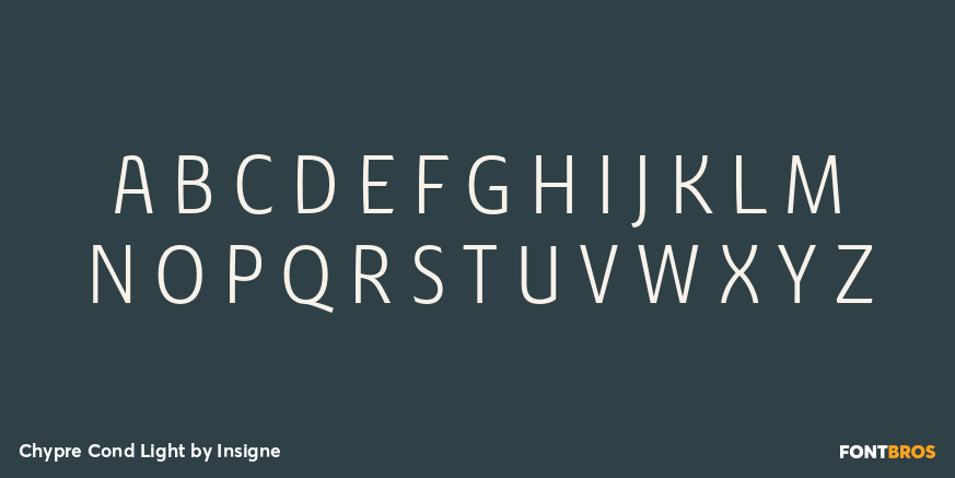 Chypre Cond Light Font Poster #2